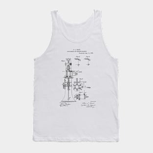 Can seaming and crimping machine Vintage Patent Hand Drawing Tank Top